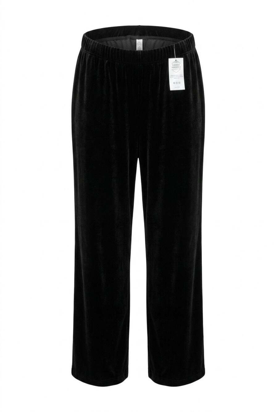Zenana Kindred Mercantile Crushed Velvet Wide Leg Pants 3X NWT - Picture 2 of 8